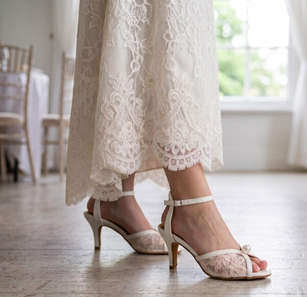 buty do koronkowej sukni ślubnej