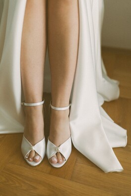 Buty ślubne ecru