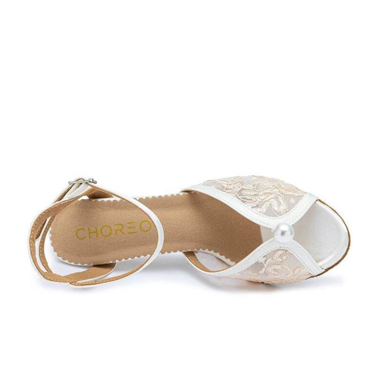 Buty ślubne koronkowe obcas 6 cm (3)